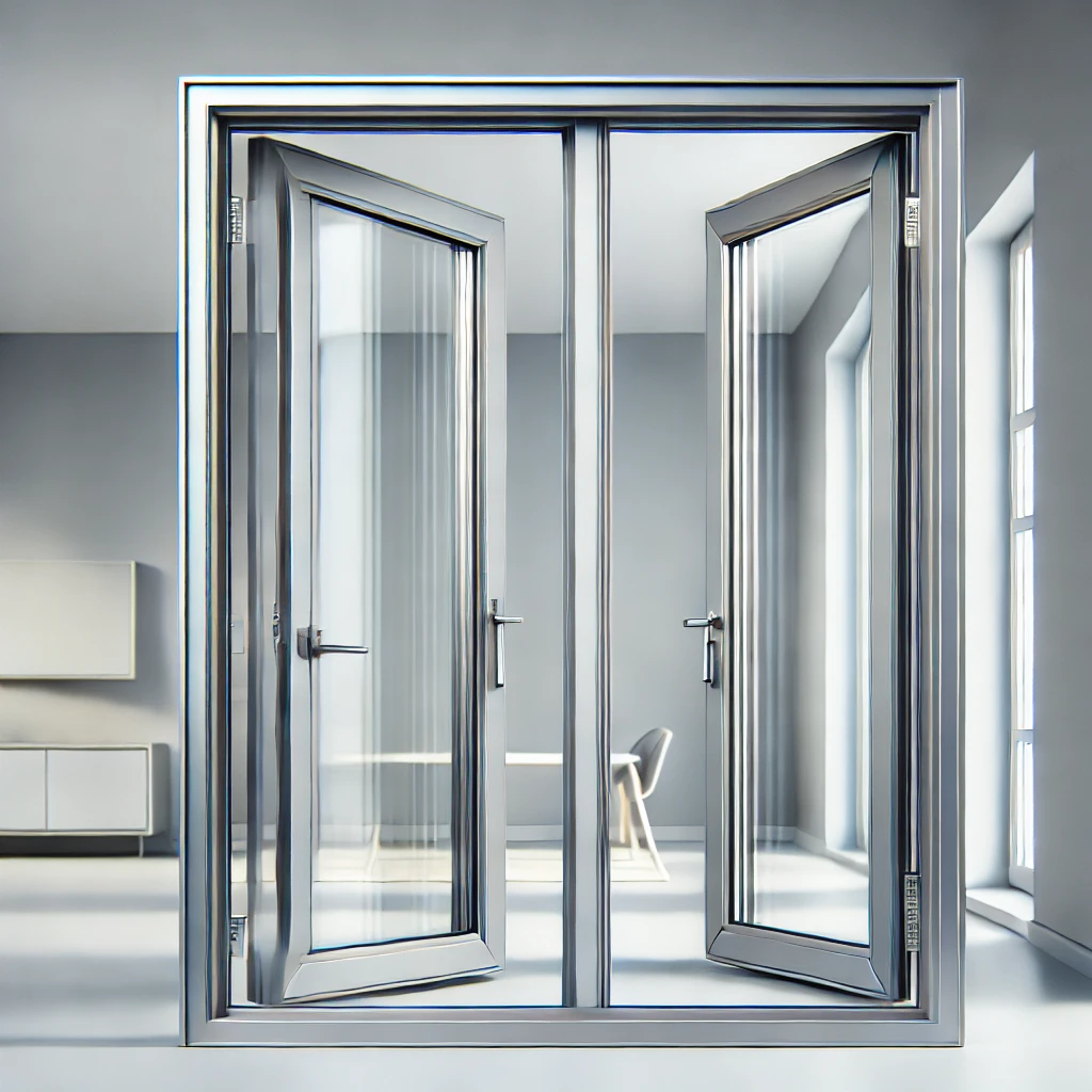 High performance aluminum swing casement door